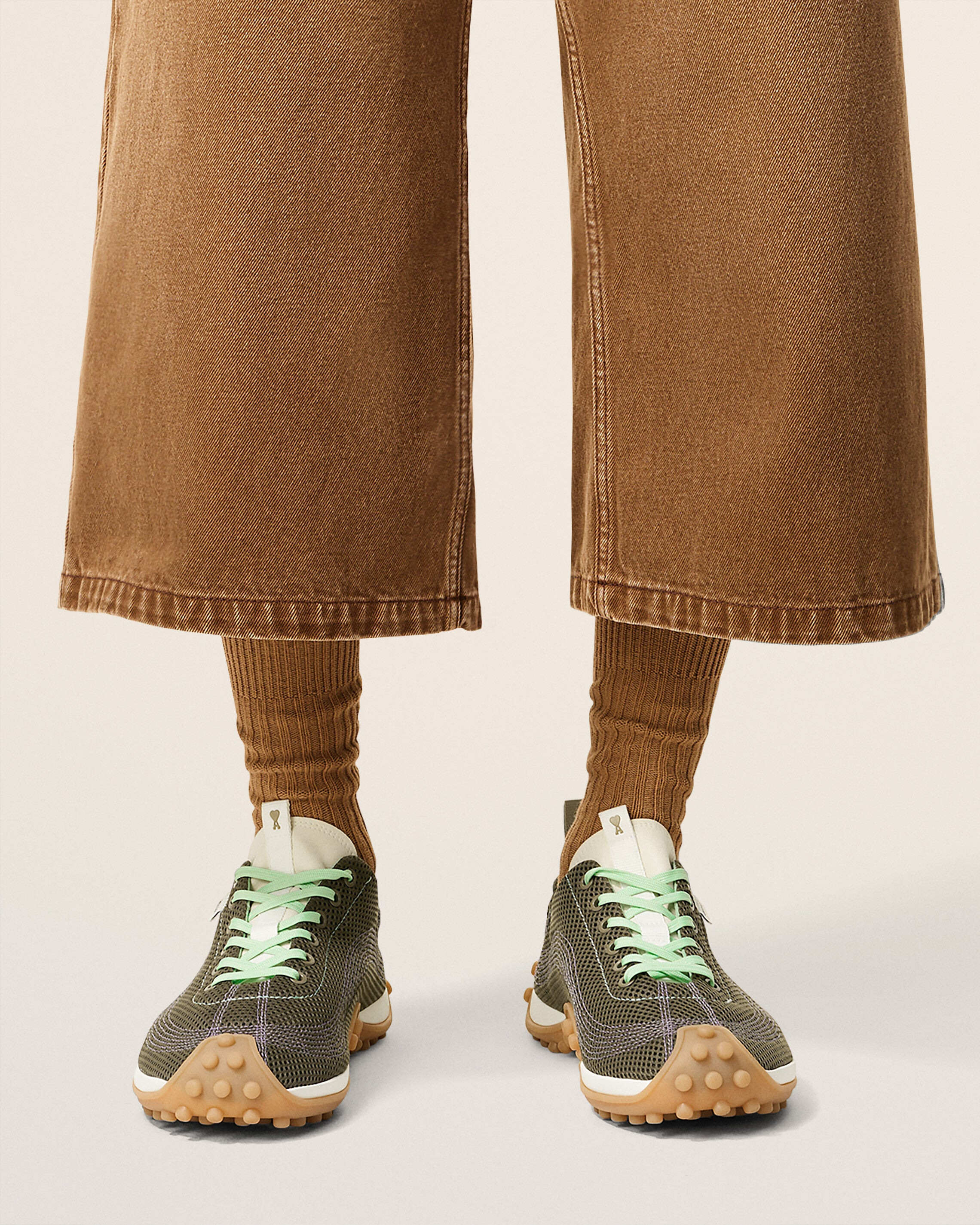 GREEN MESH LOW TOP MIRAGE SNEAKERS - 3