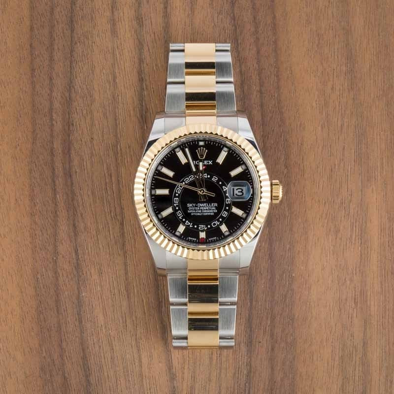Pre-owned Rolex Sky-Dweller Ref 326933 Black Dial - 6