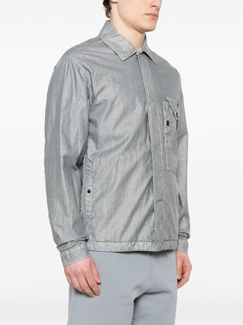 embroidered-logo jacket 3