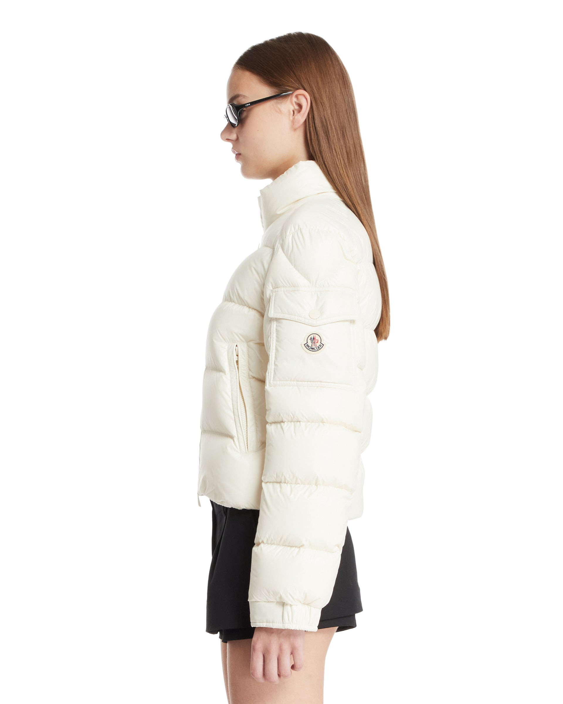 White Petra Short Down Jacket - 5