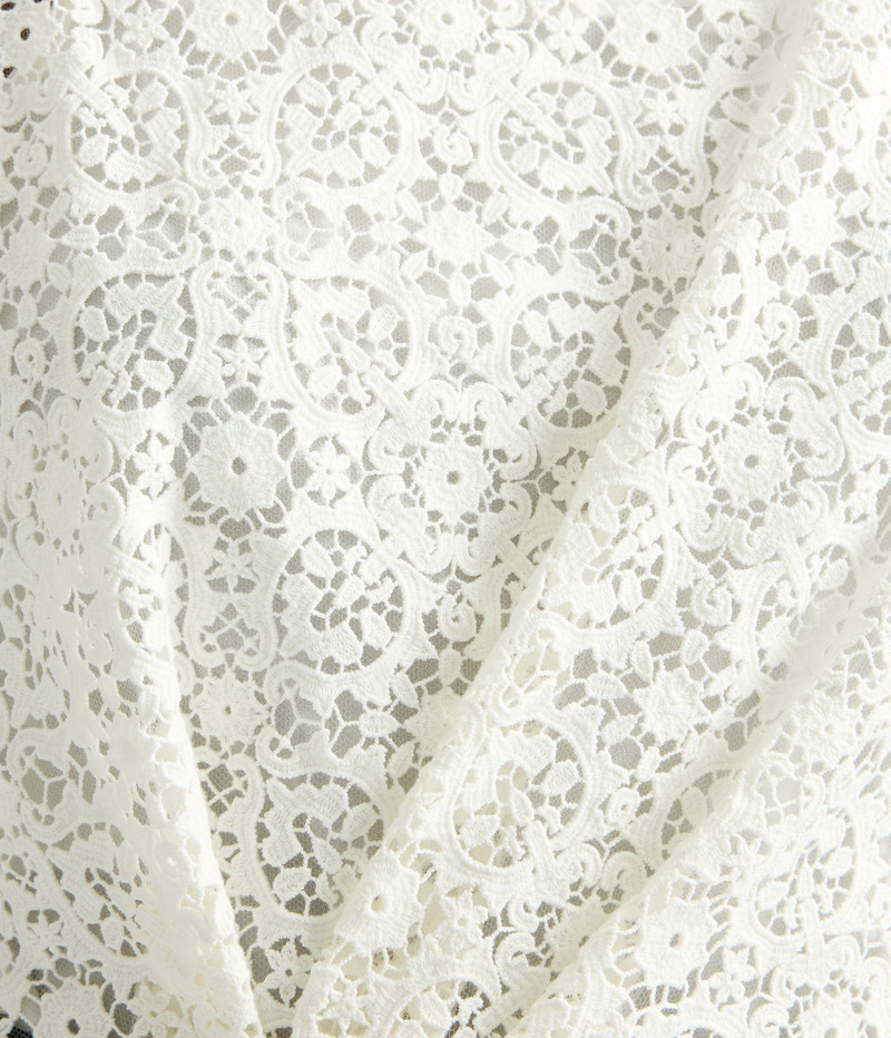 GUIPURE LACE SHORT SLEEVE BLOUSE 7