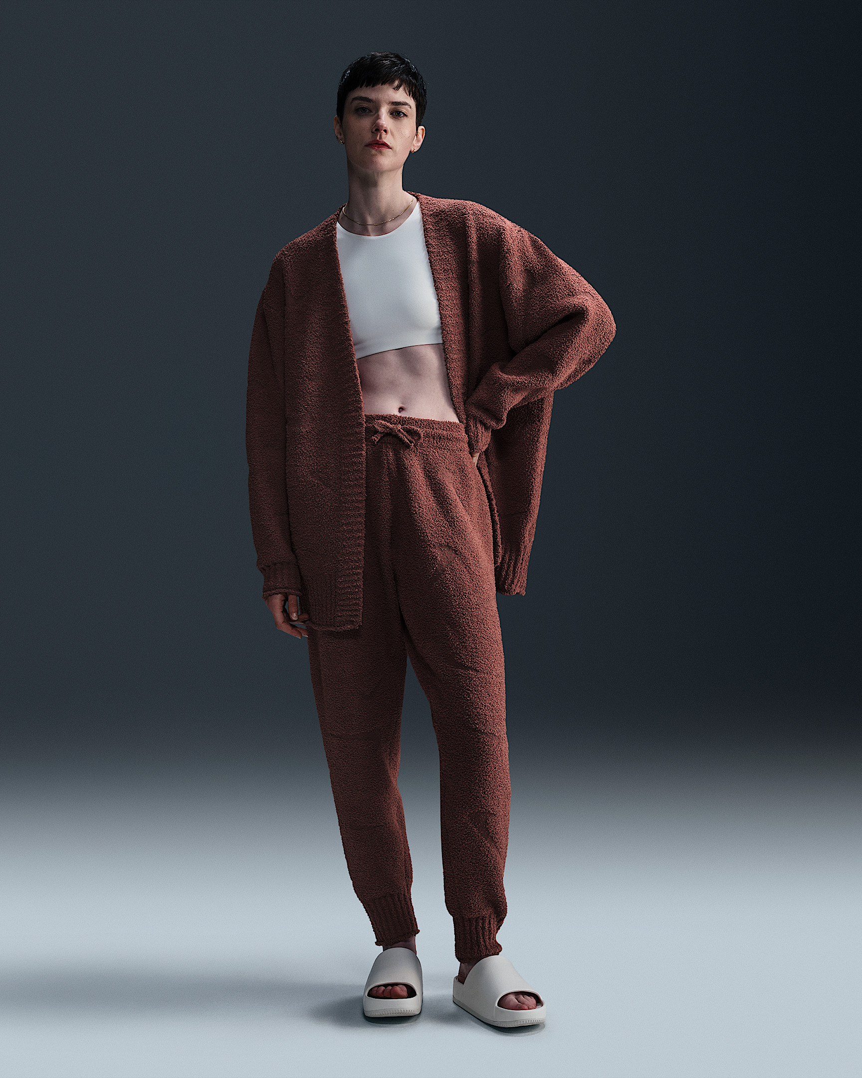 Nike Sportswear Phoenix Cozy Bouclé Women's Oversized Knit Cardigan - 4