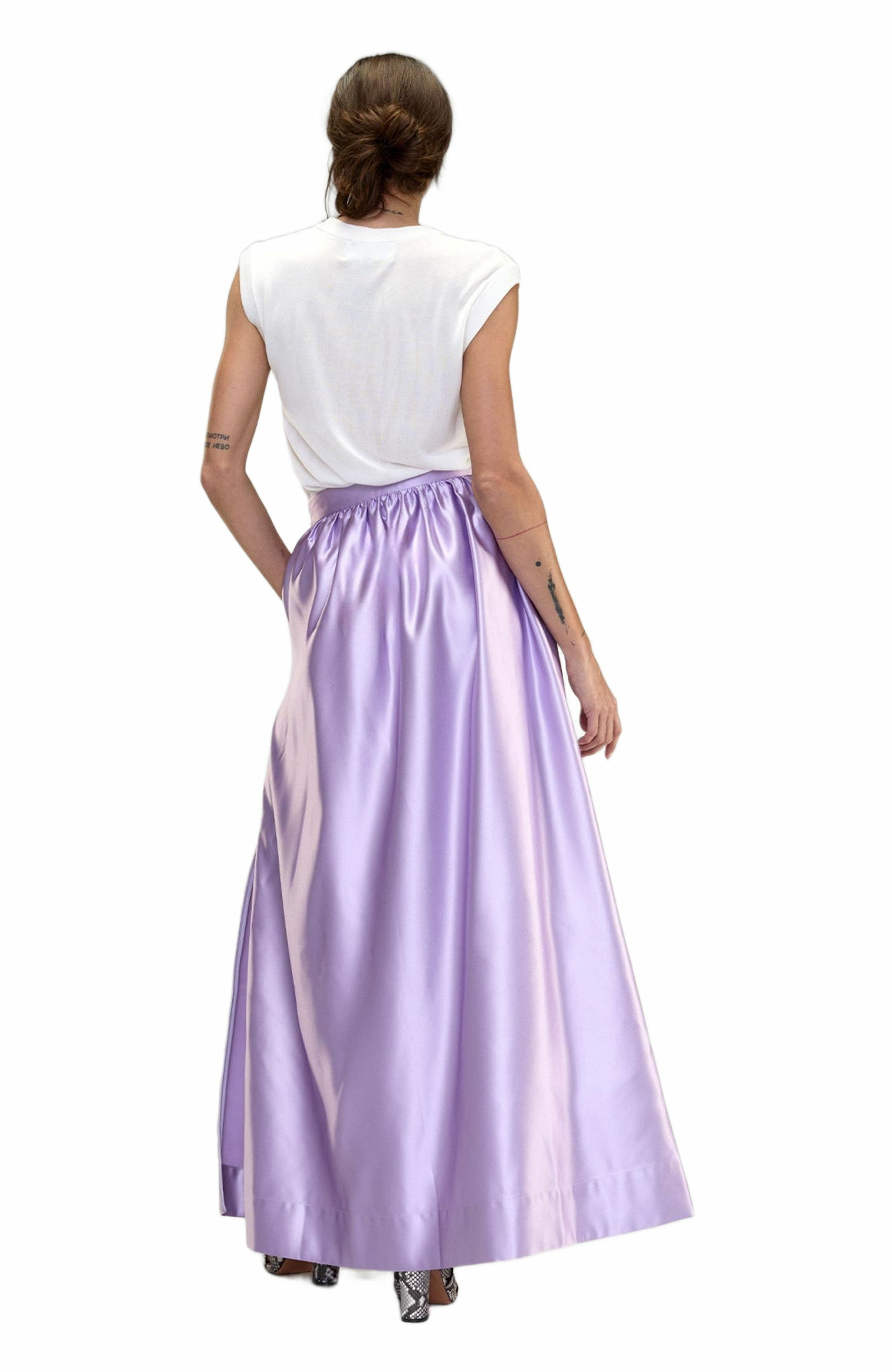 Cynthia Rowley Belle Maxi Skirt in Lavender at Nordstrom - 4
