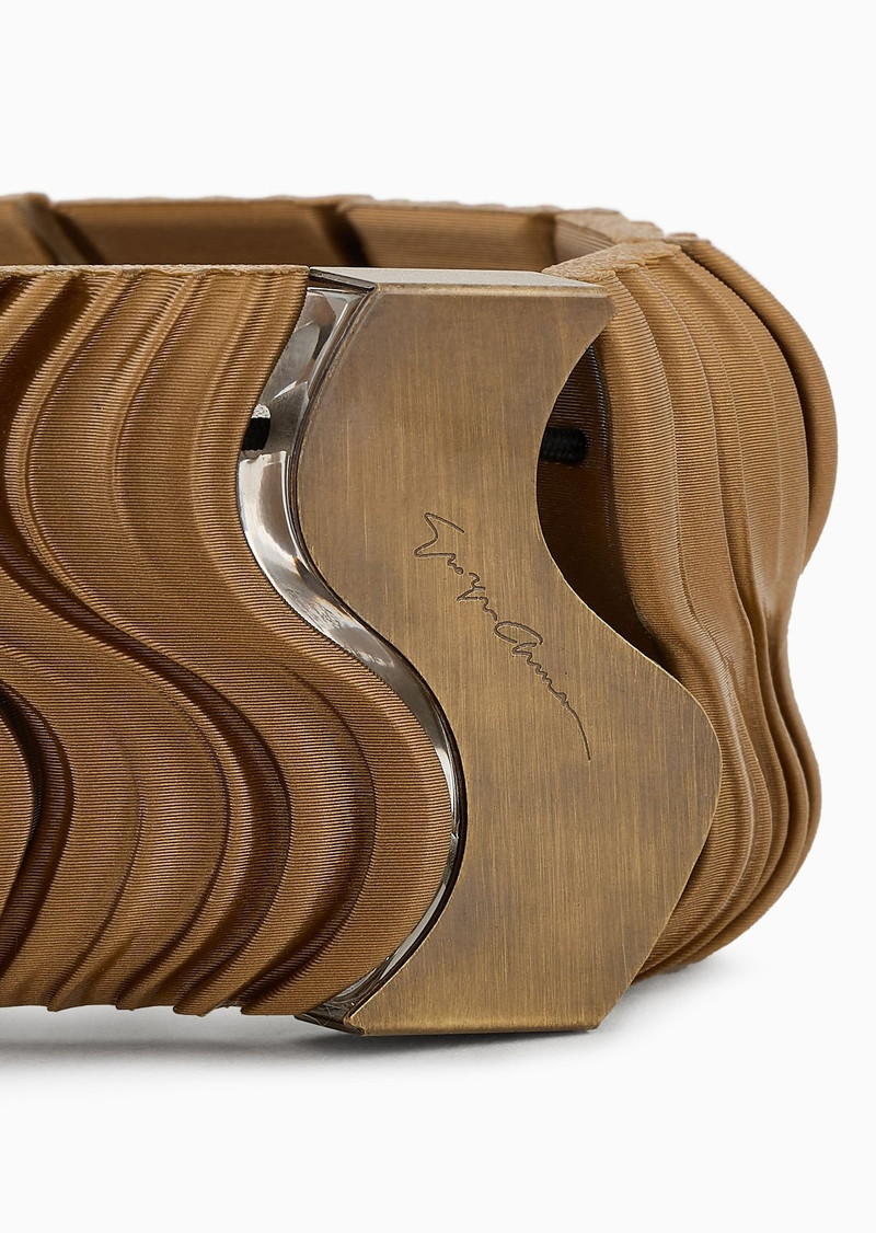 GIORGIO ARMANI Bracelet with a wave-effect motif outlook