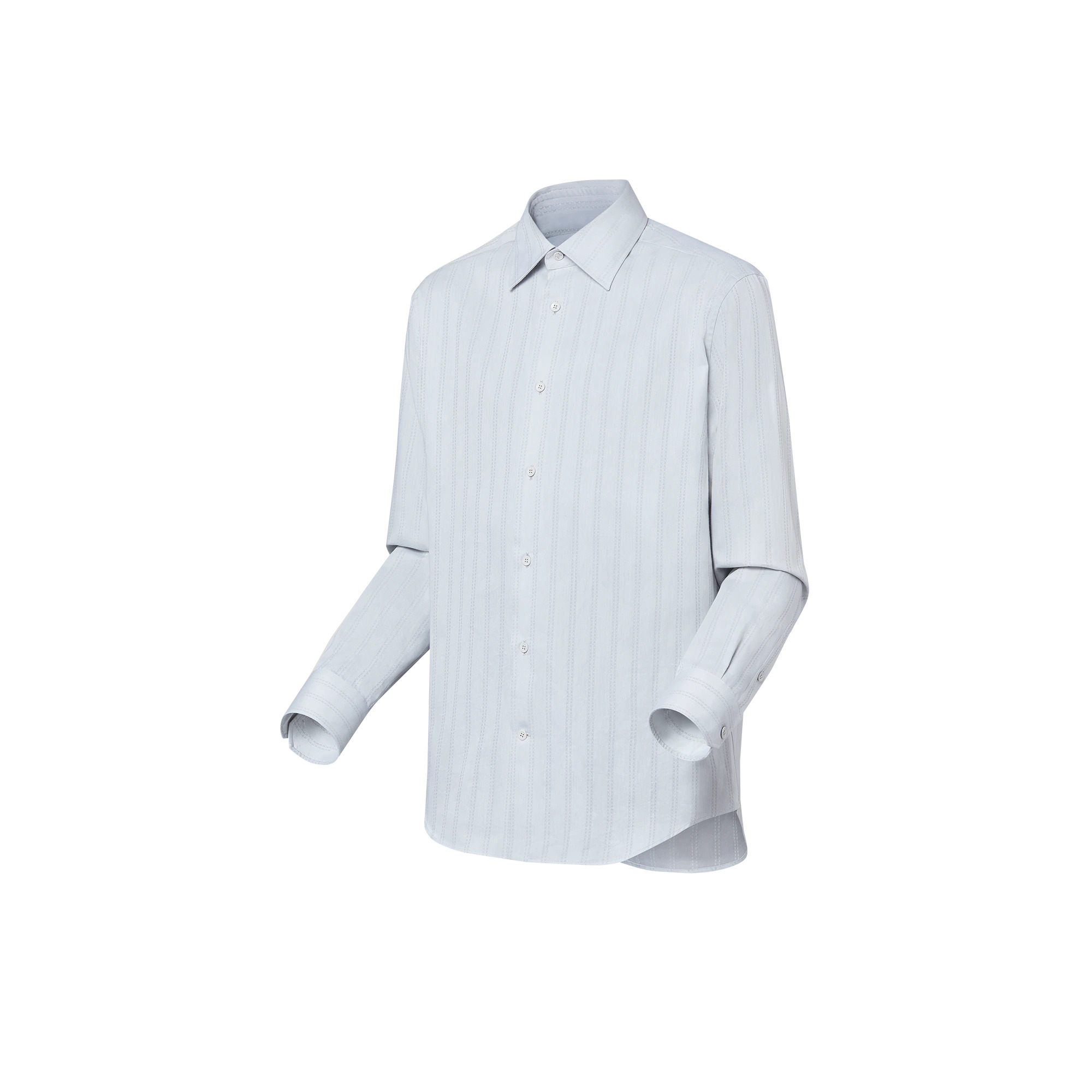 Long-Sleeved Cotton Shirt - 2