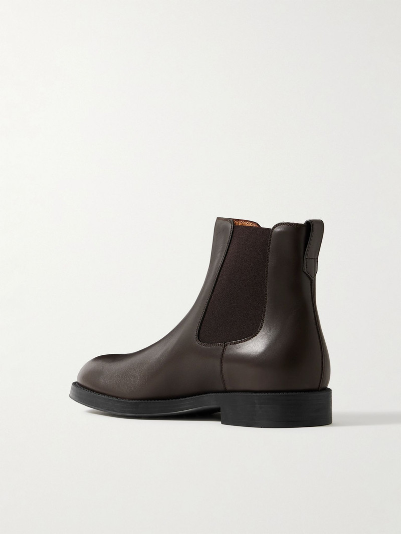 Leather Chelsea Boots Dark brown 4