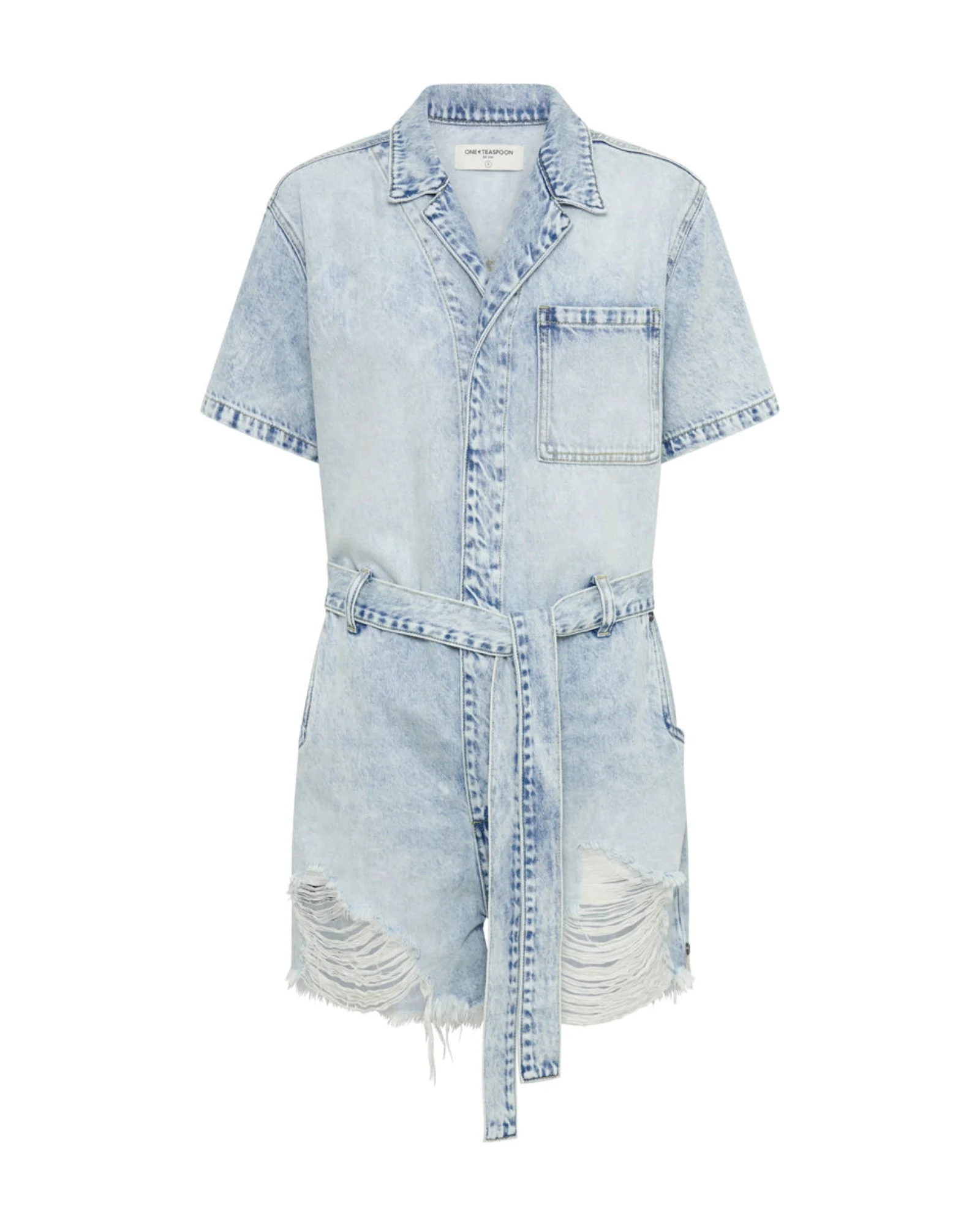 Night Movers Denim Jumpsuit - Depeche Blue - 1