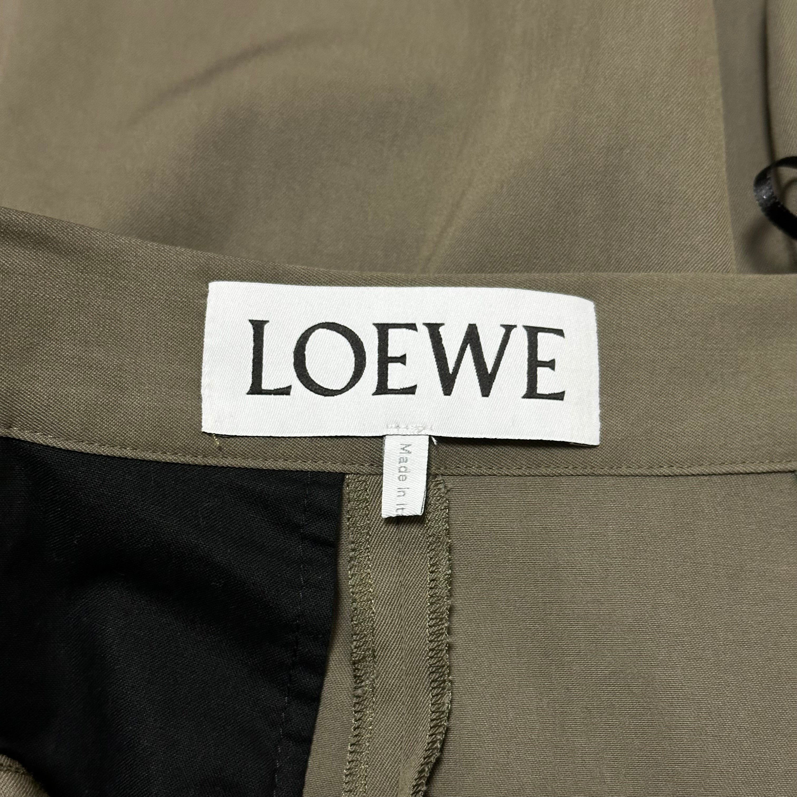 LOEWE Spring Summer 2020 High Rise Twill Culotte Trousers - 6