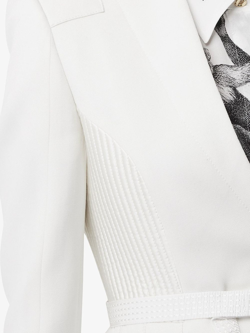 single-breasted belted blazer 5