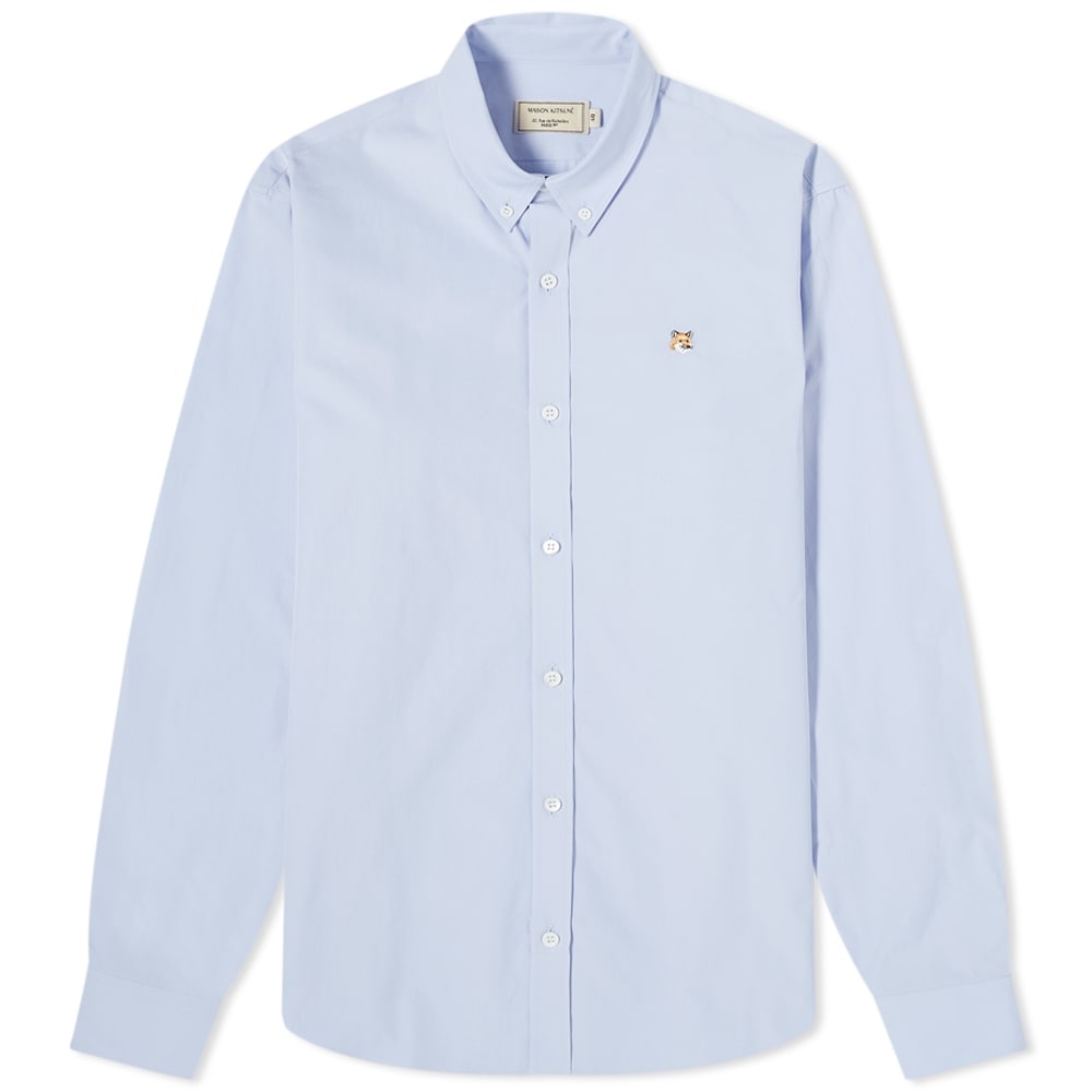 Maison Kitsuné Fox Head Embroidery Classic Shirt - 1