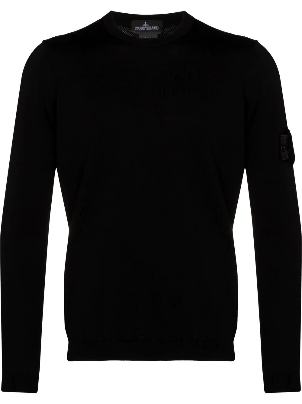 logo-patch long-sleeve top - 1