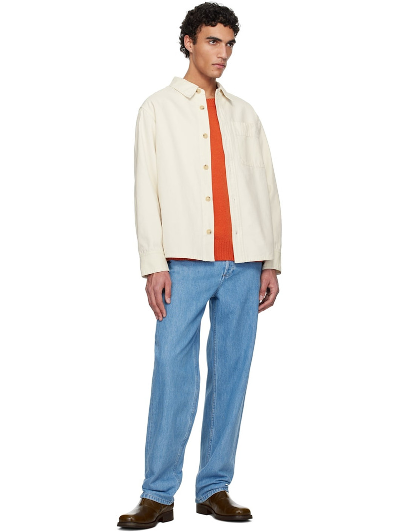 A.P.C. A. P.C. Off-White Basile Brodée Poitrine Overshirt outlook