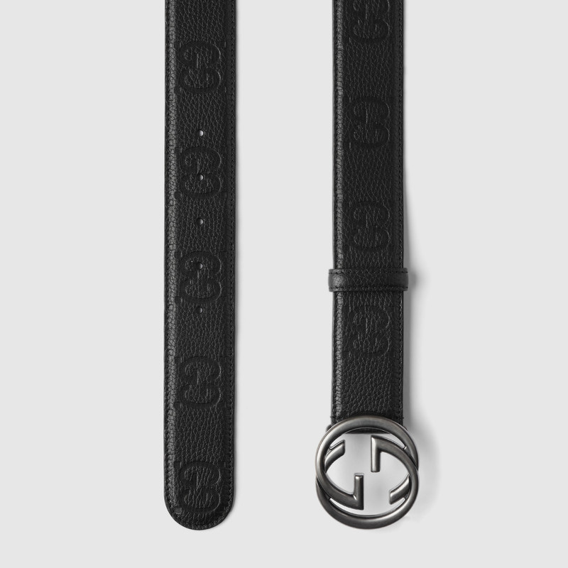 GUCCI GG belt with Interlocking G buckle outlook