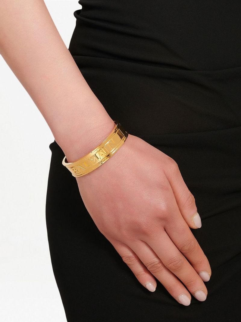 logo-debossed cuff bracelet - 2