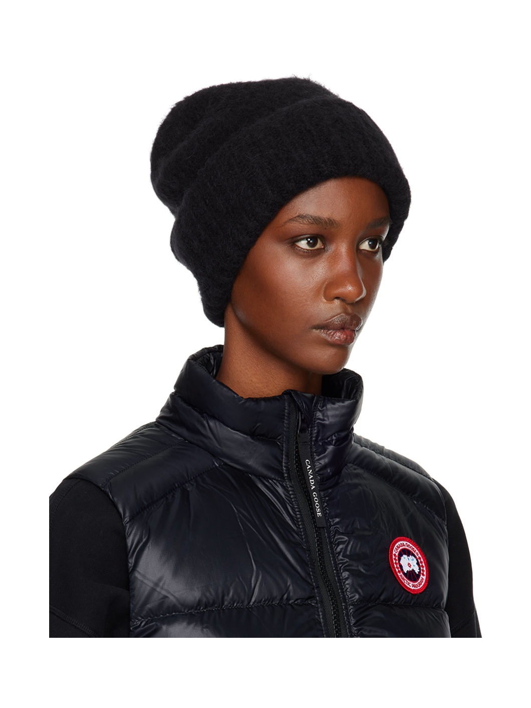 Black Alpaca Beanie - 2