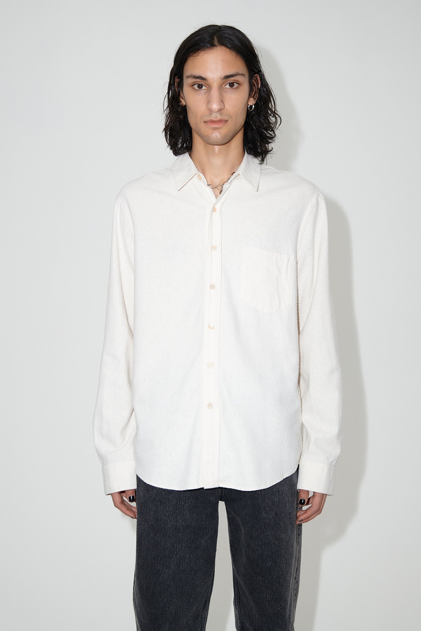 Classic Shirt White Silk