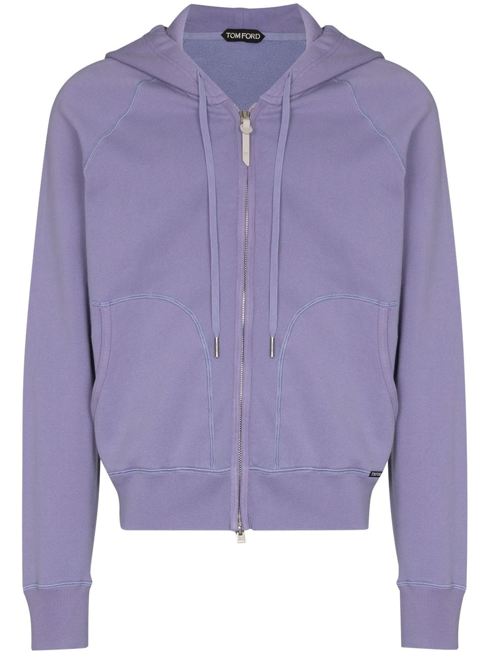 zip-up cotton hoodie - 1