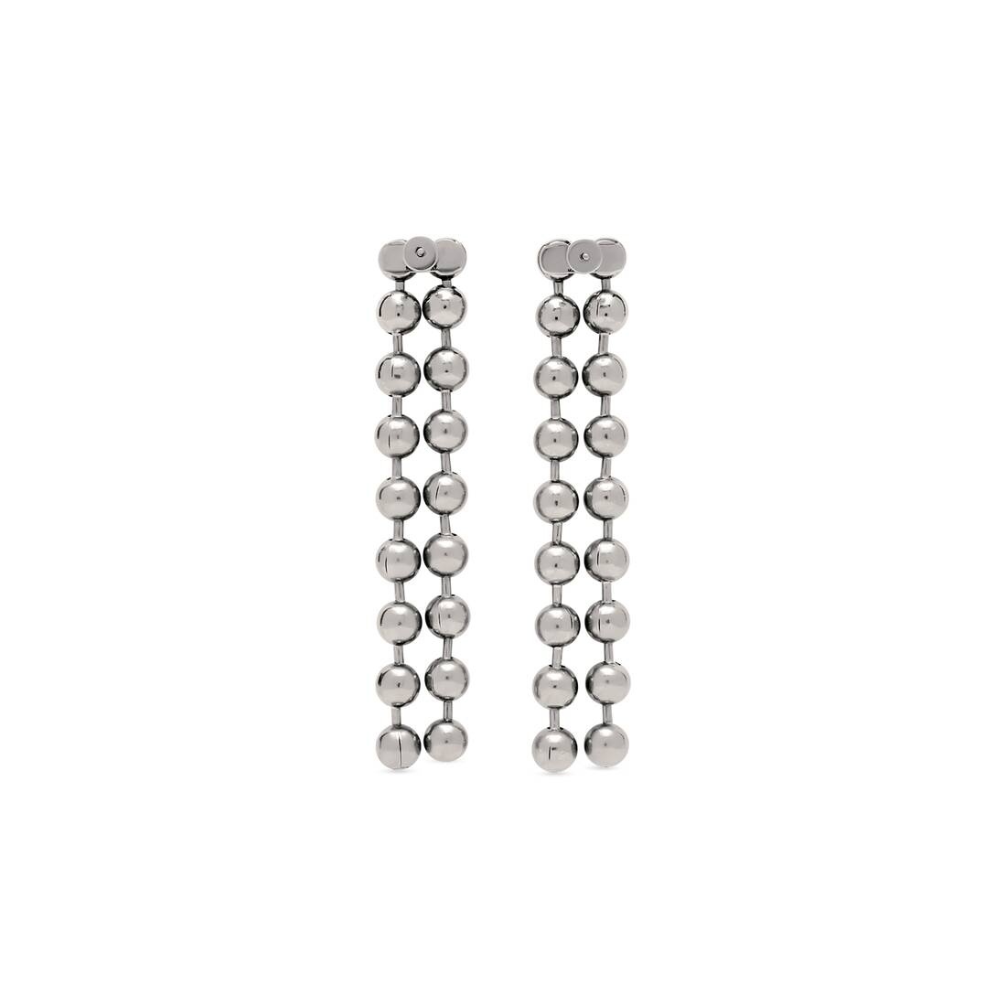 Women's Skate Pendant Earrings in Silver - 2