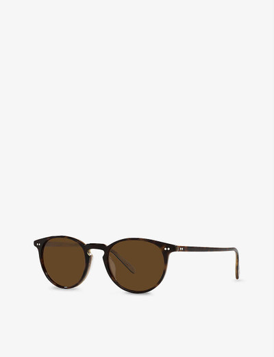 Oliver Peoples OV5004SU Riley Sun acetate round sunglasses outlook