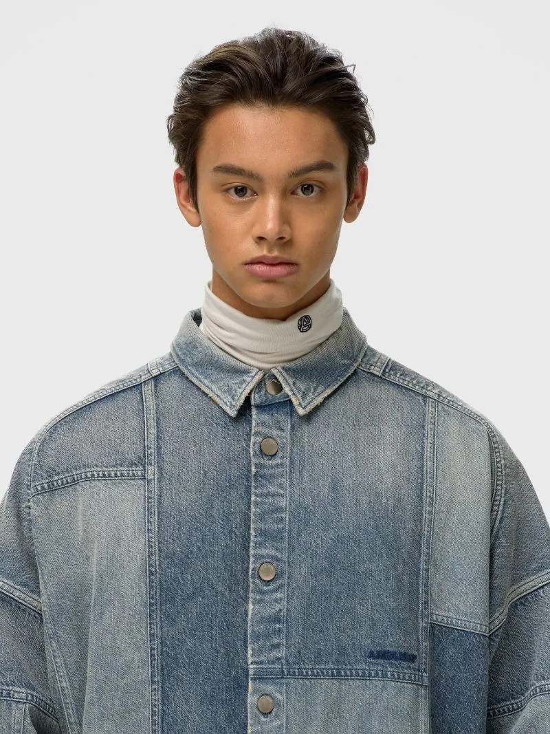 PATCHWORK DENIM SHIRT 7