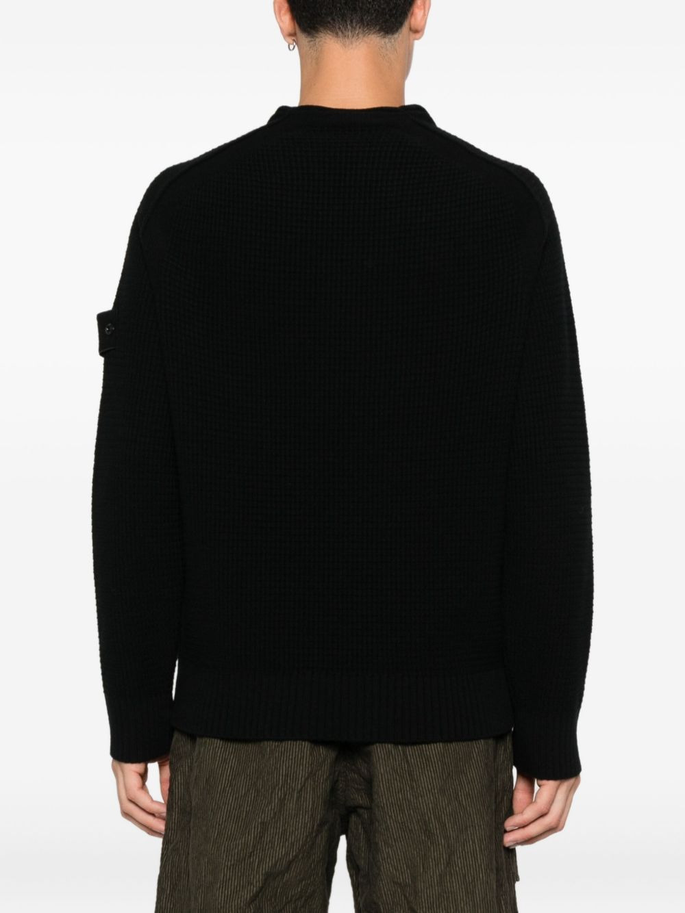 ribbed crew-neck sweatshirt - 4