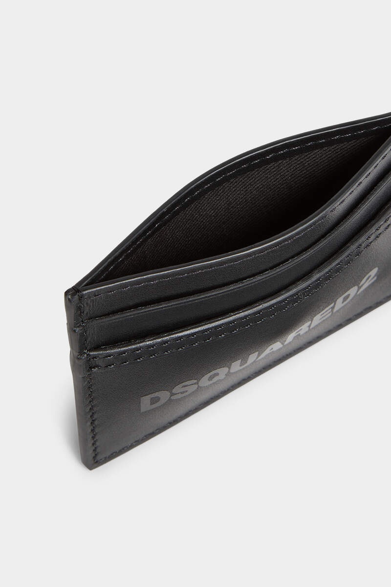 DEEP BLACK LEATHER CREDIT CARD HOLDER - 4