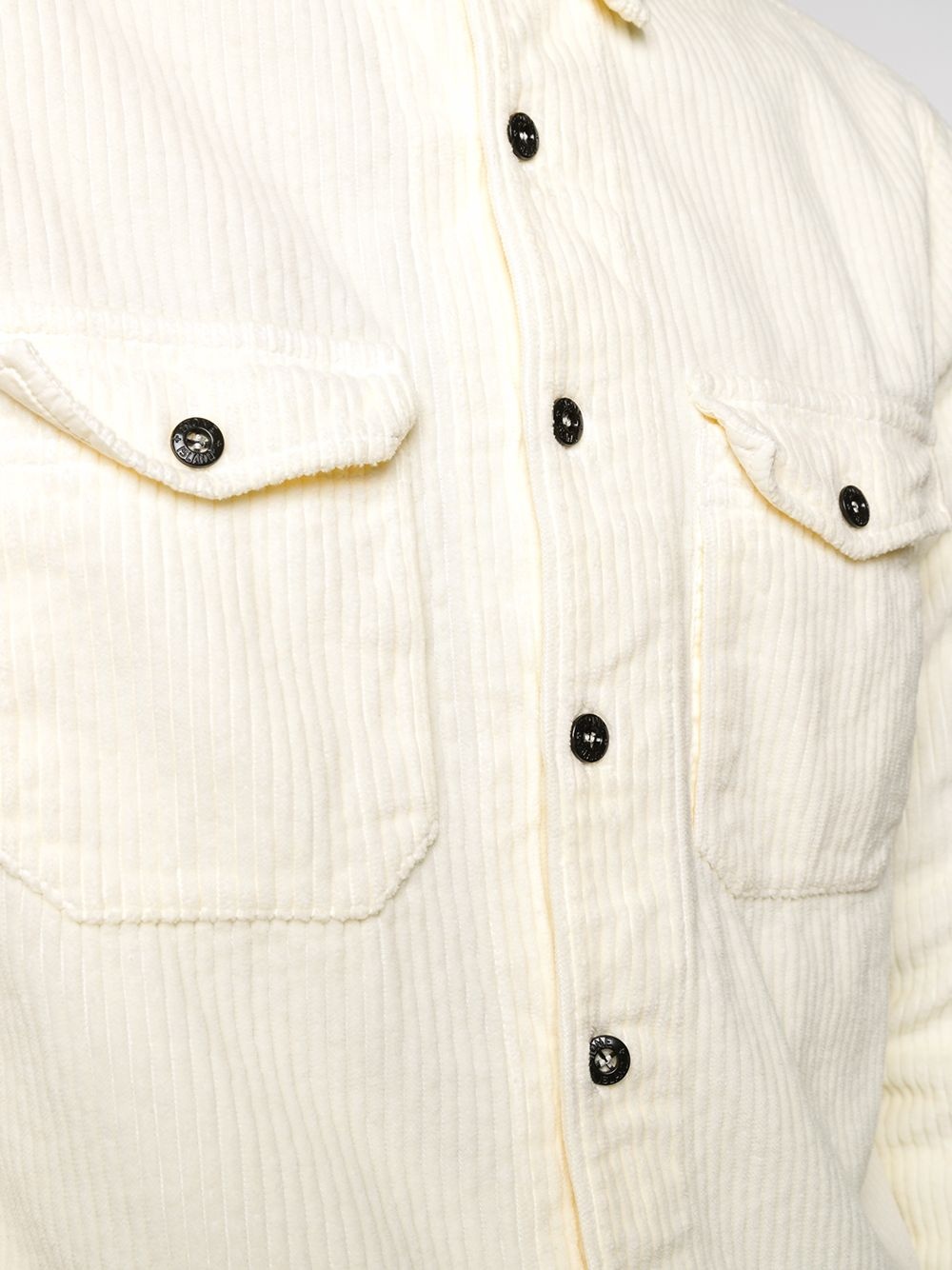 corduroy chest-pocket overshirt - 5