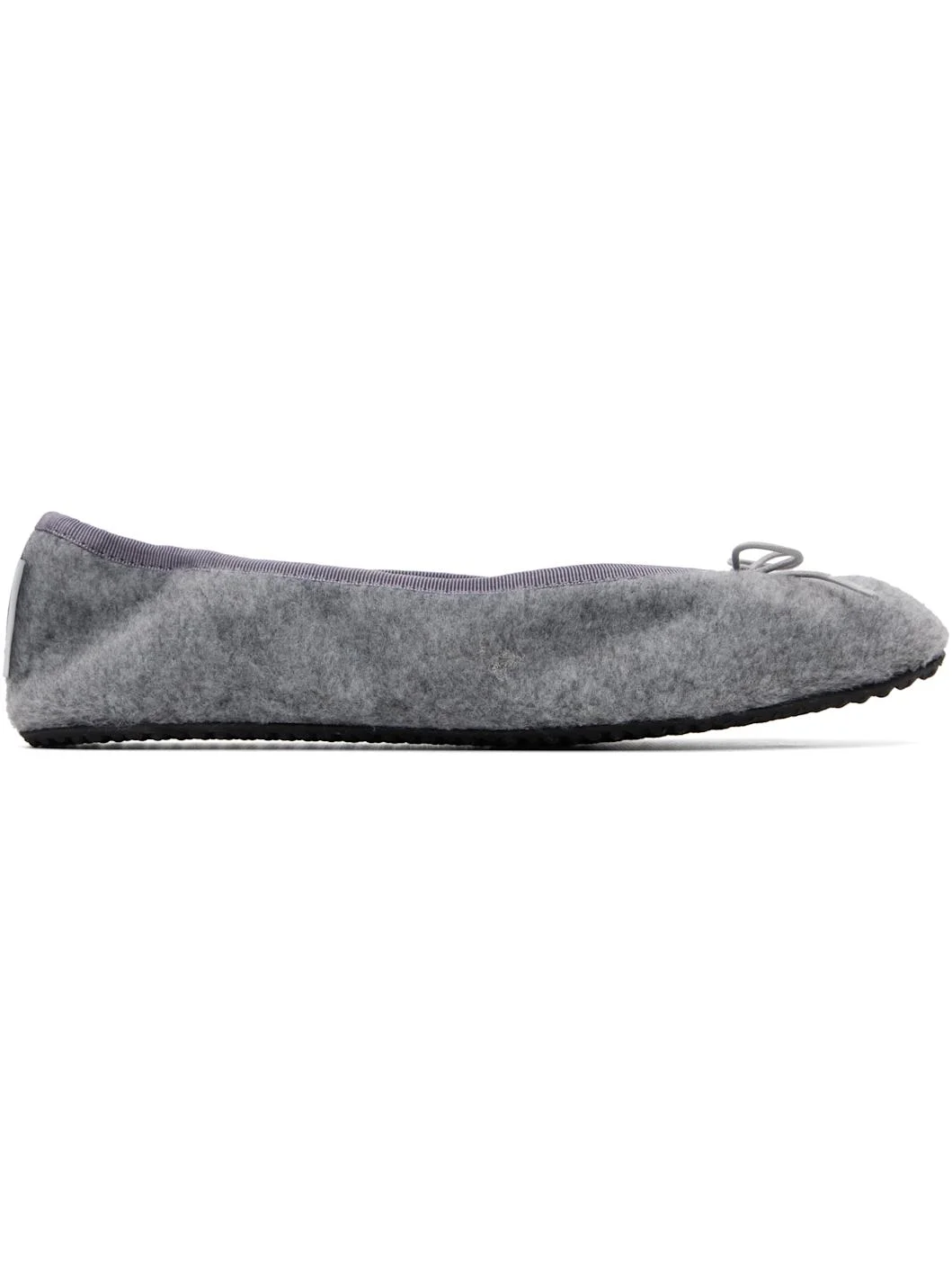 Gray Bailarina Felt Ballerina Flats - 1