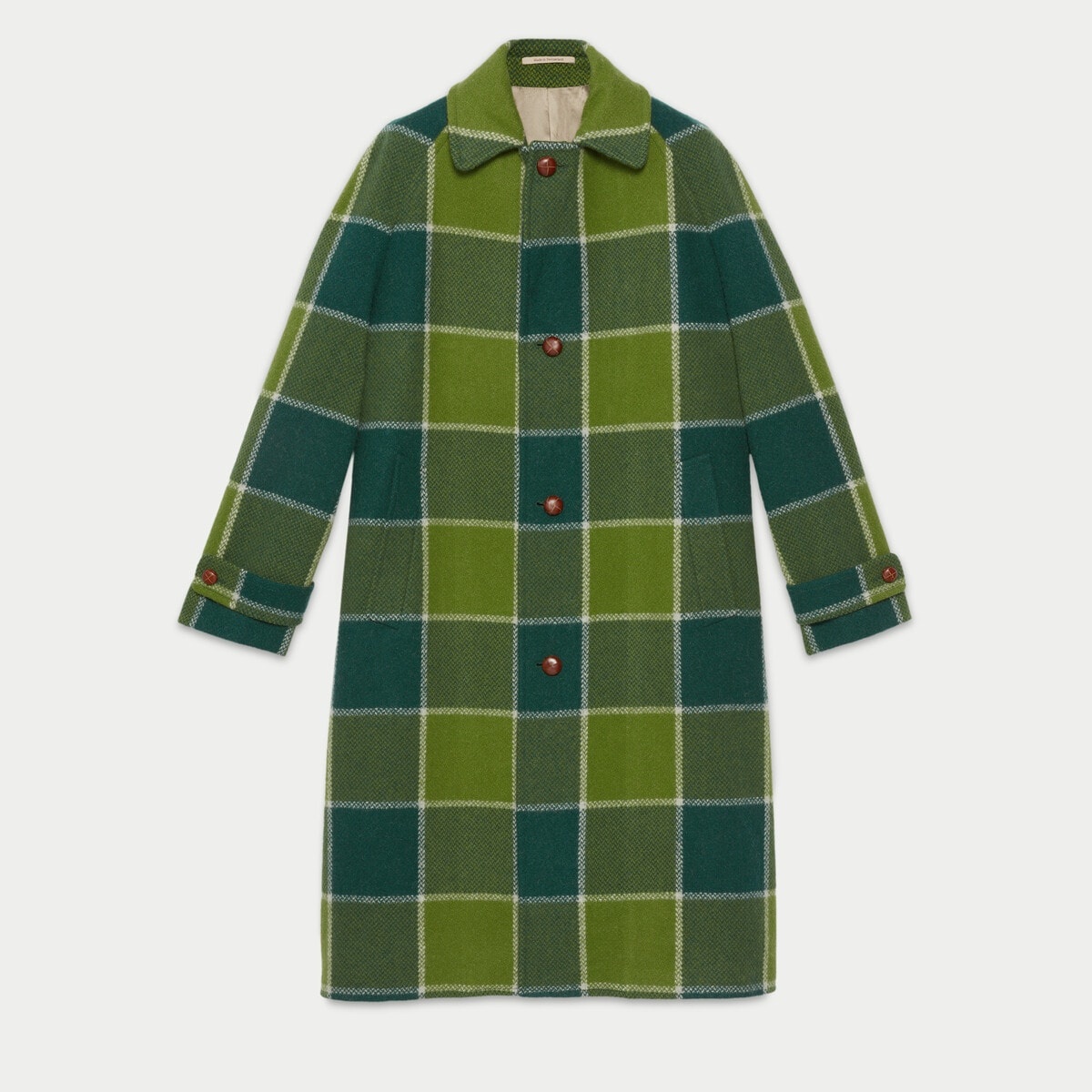 Gucci HA HA HA maxi check coat - 1