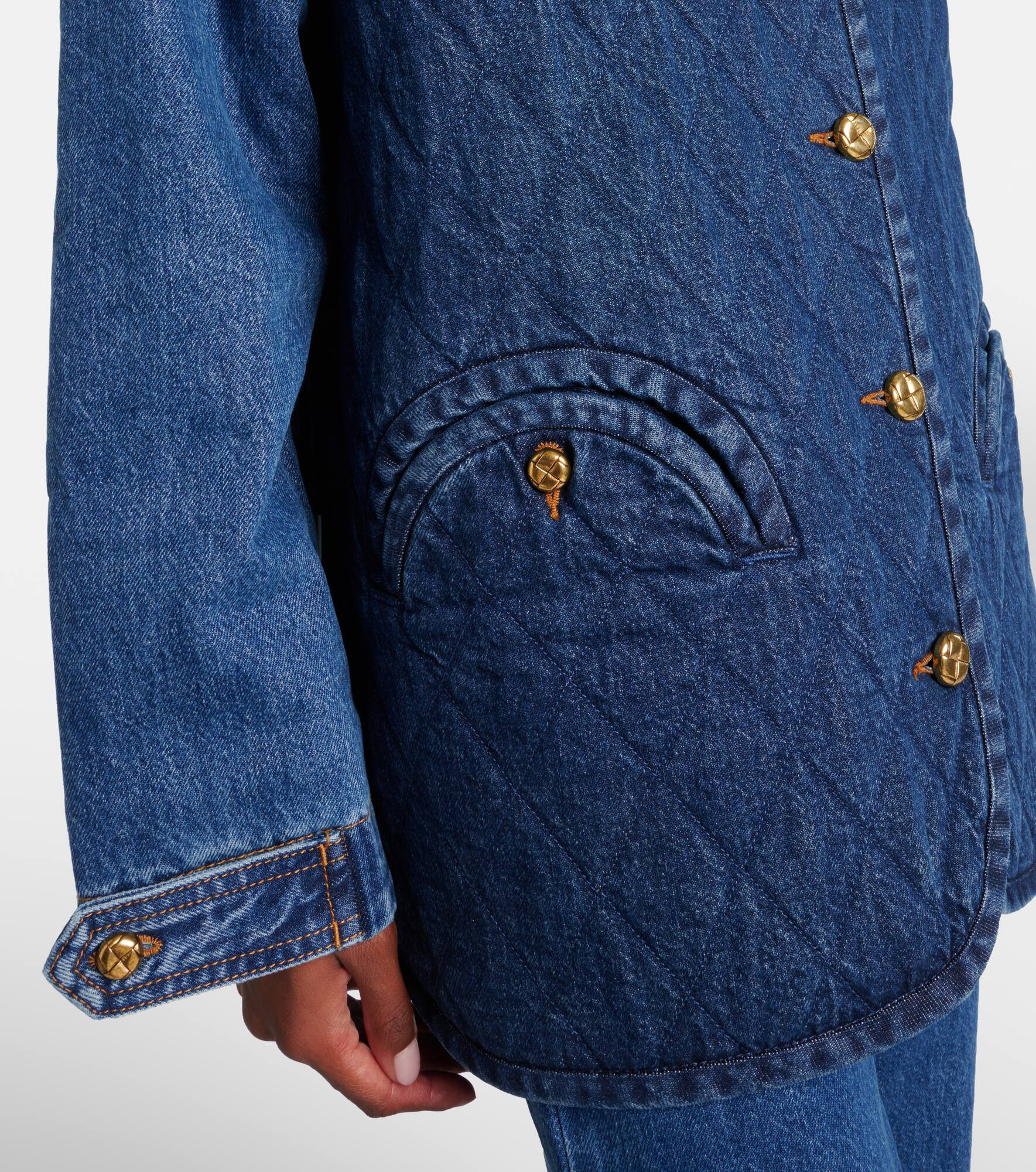 Suffolk quilted denim vest - 5