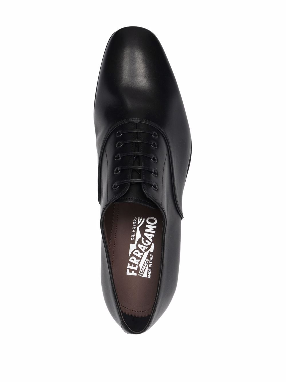 polished-finish lace-up shoes - 4