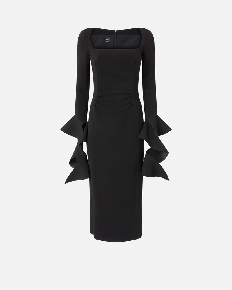 FITTED DRESS WITH FLOUNCES 1