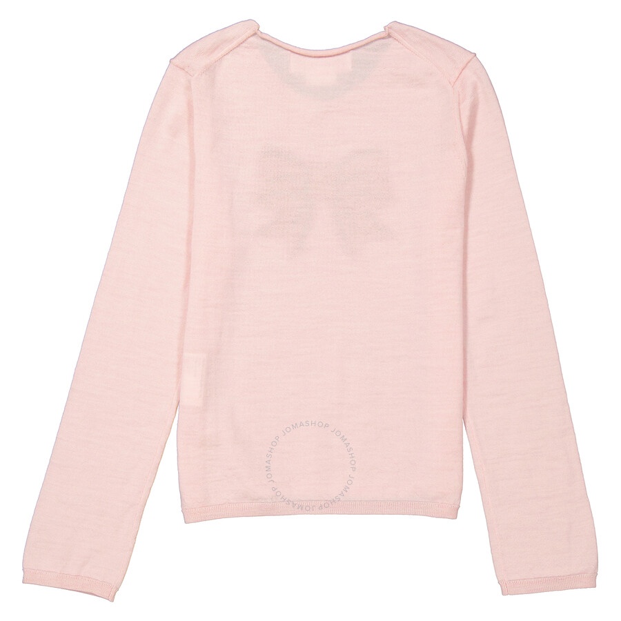 Comme Des Garcons Girl Long Sleeve Bow Embroidered Sweater - 5