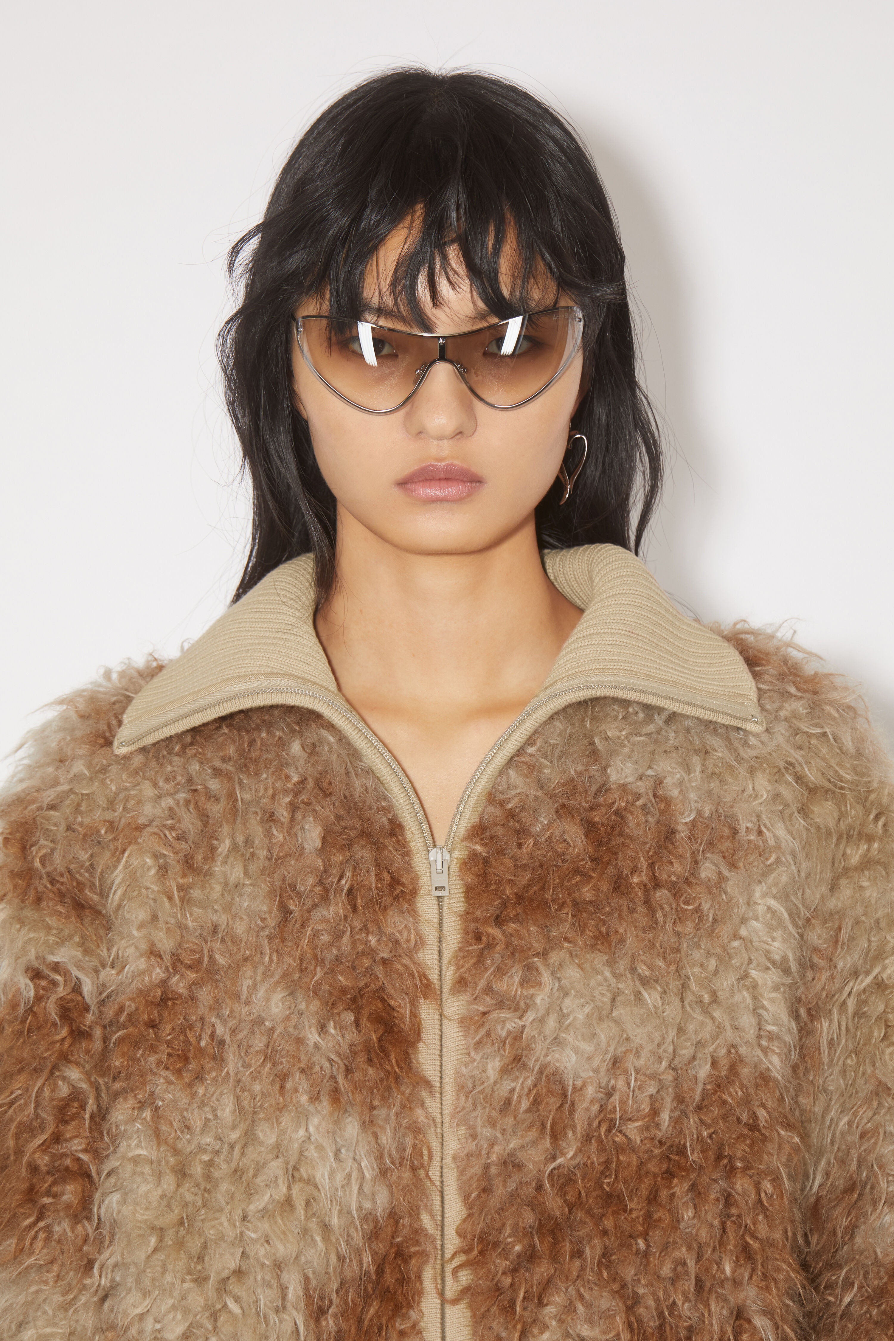 Furry jacket - Brown/beige - 6