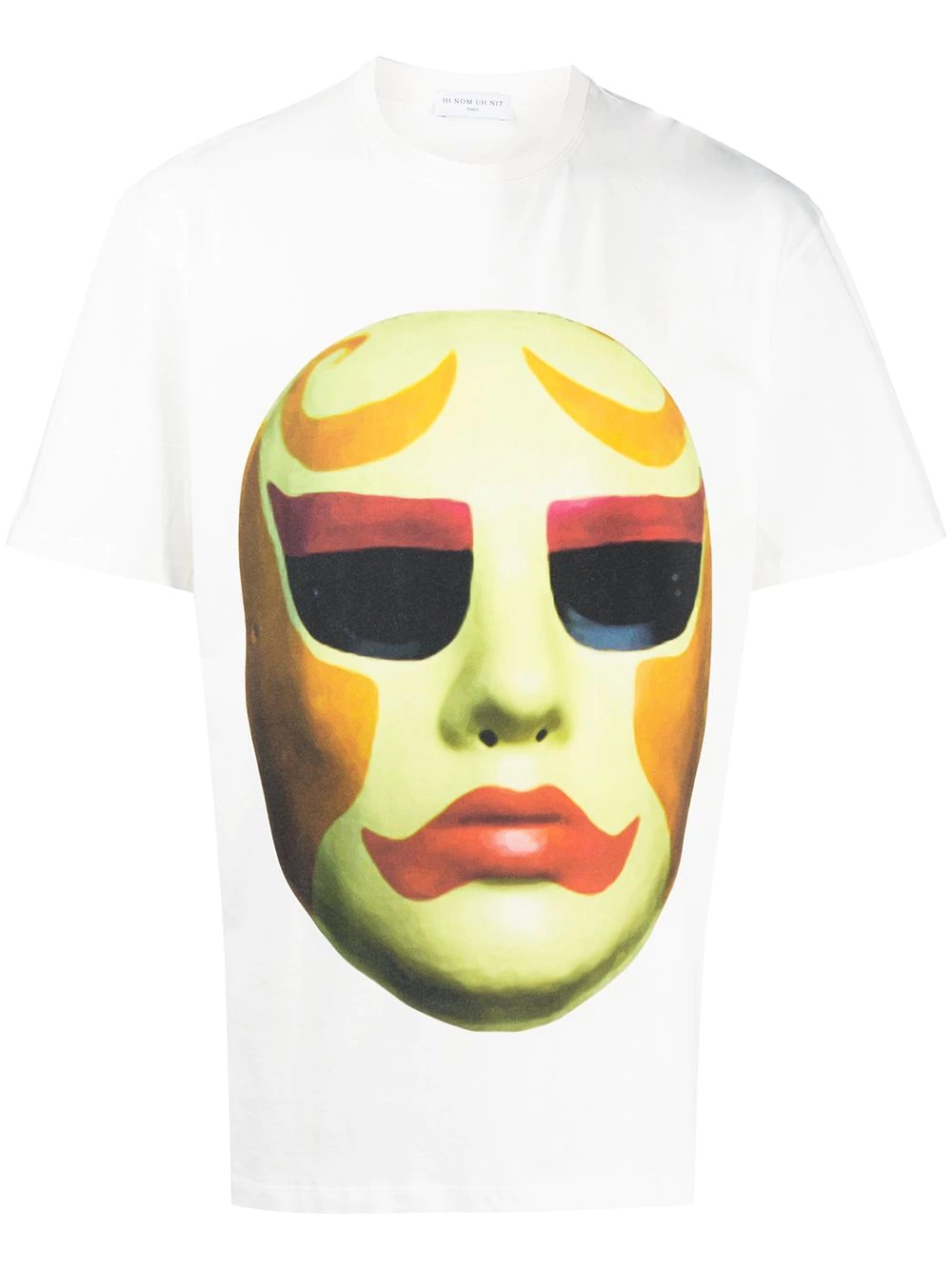 mask graphic print T-shirt - 1