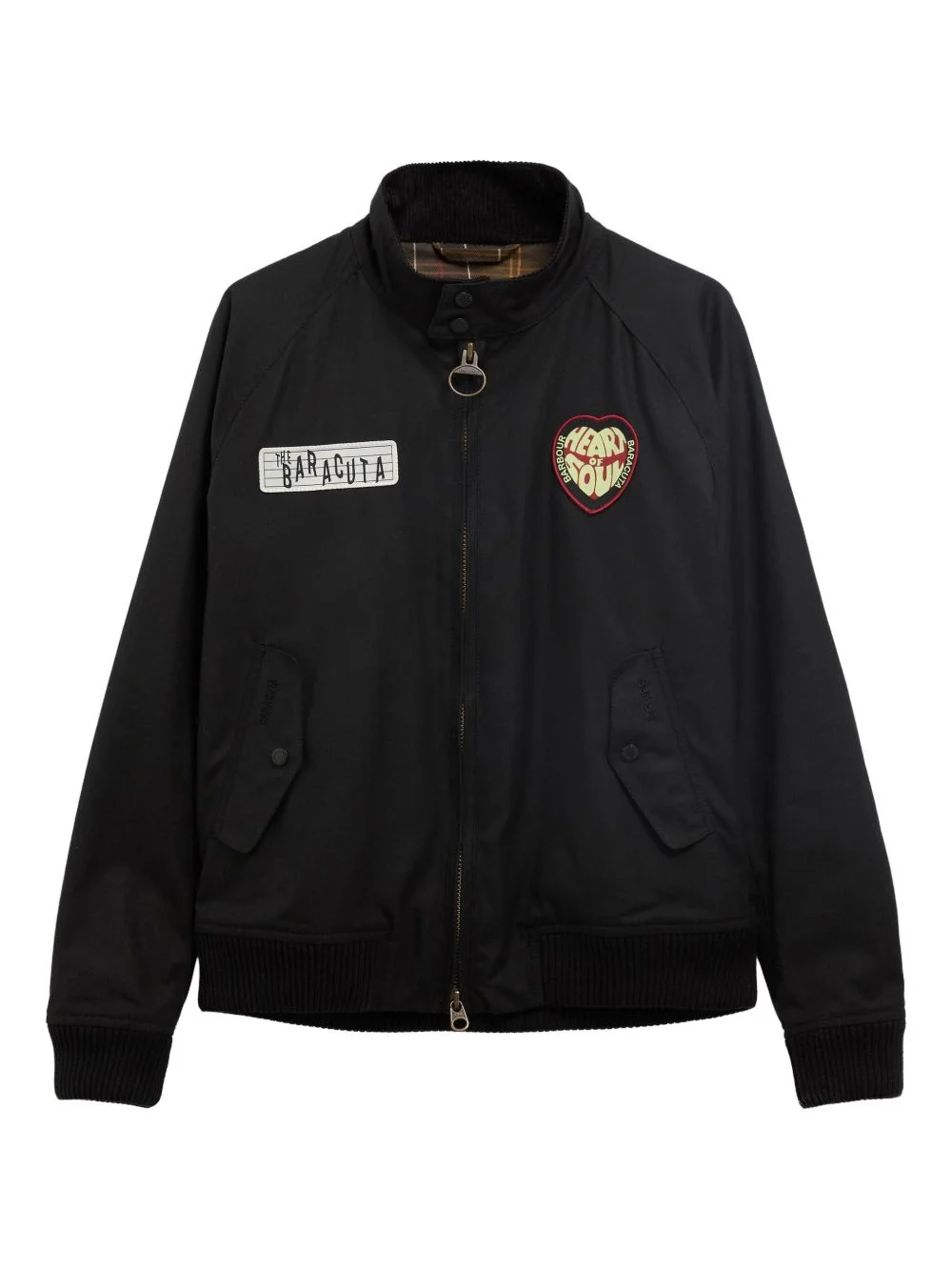 appliqué zip-up jacket - 1