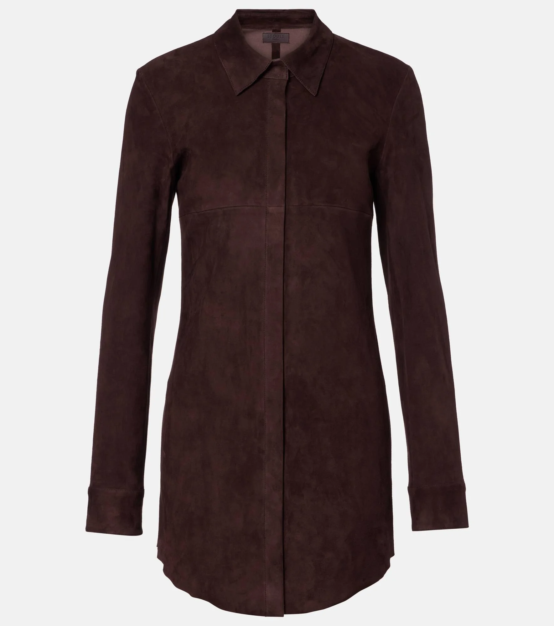Geraldine suede shirt dress - 1