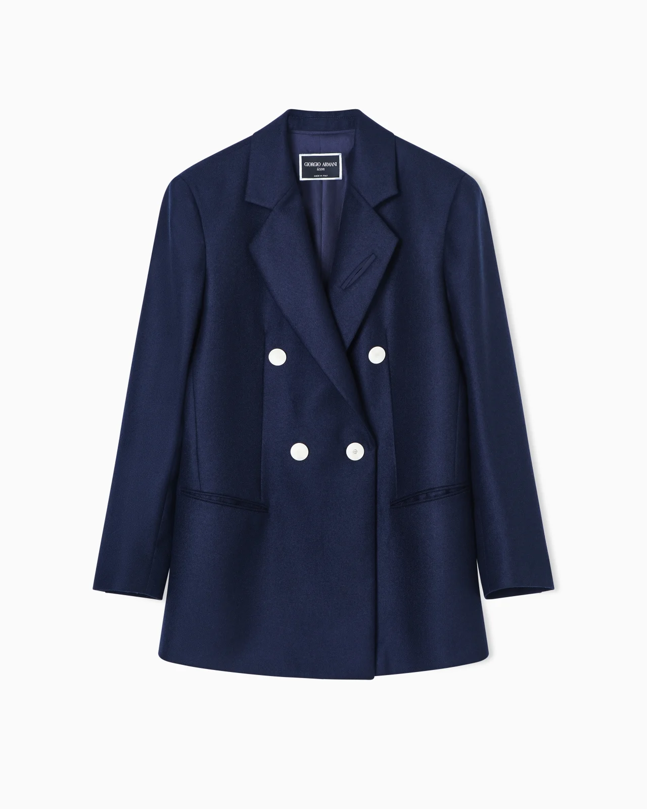 CASHMERE FLANNEL DOUBLE-BREASTED JACKET - 1