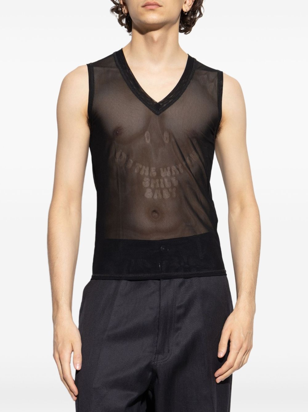 mesh tank top - 3
