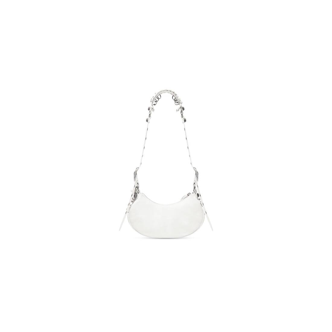 Women's Le Cagole Xs Shoulder Bag With Piercing in Optic White - 5