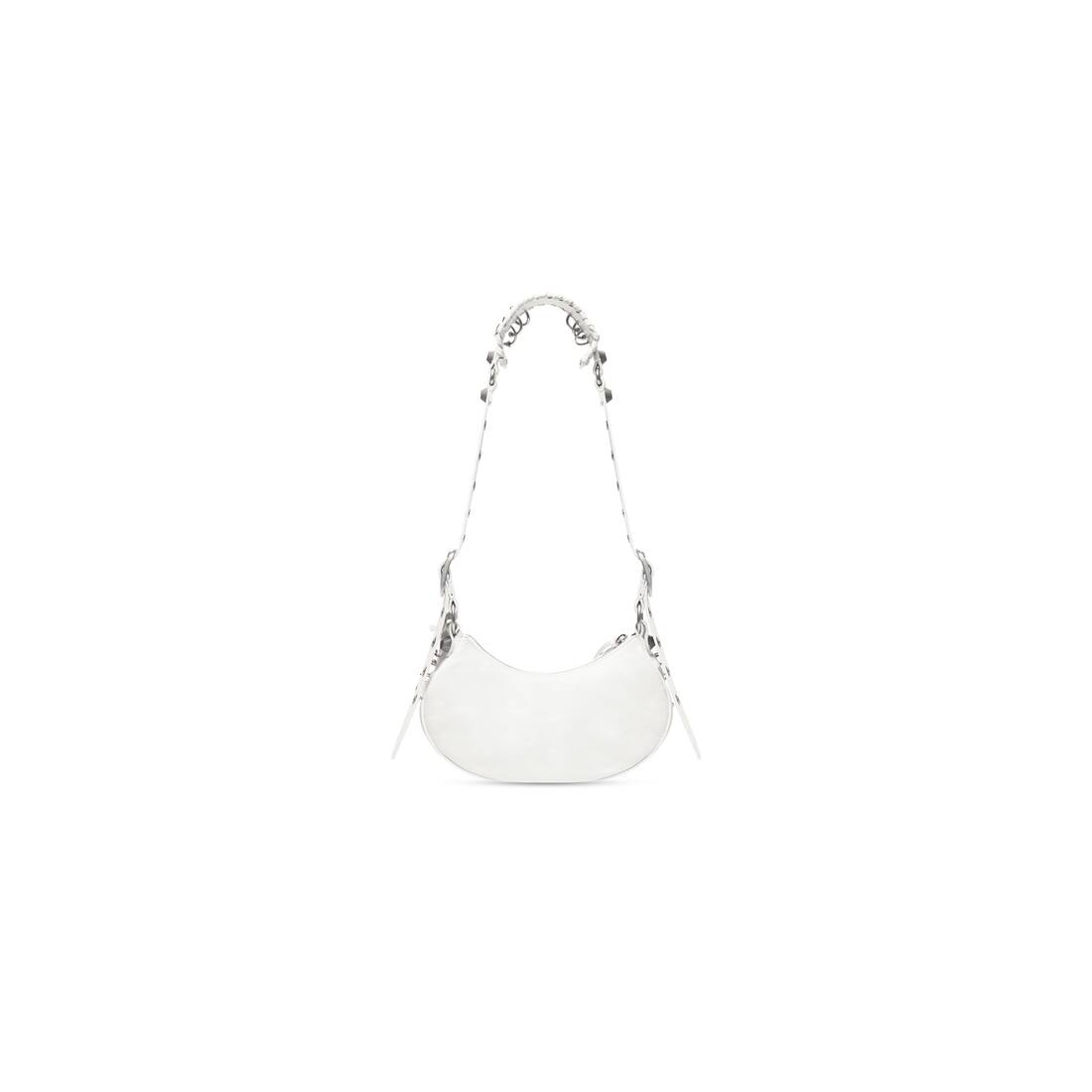 Women's Le Cagole Xs Shoulder Bag With Piercings in Optic White