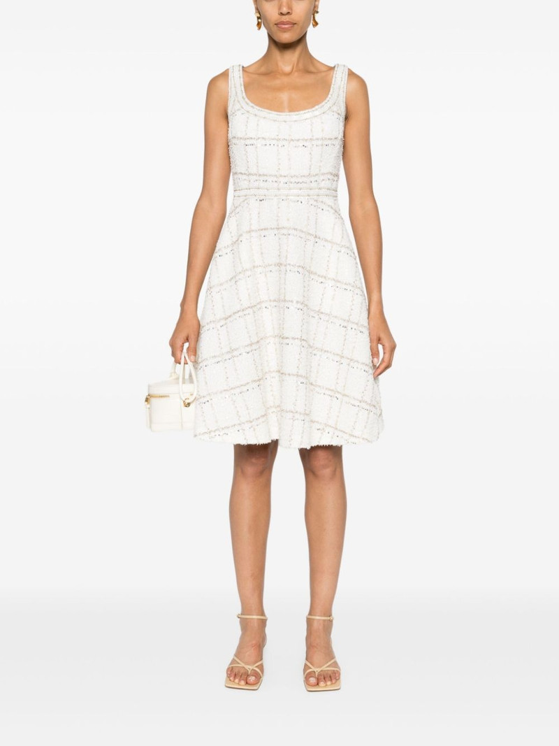 GIAMBATTISTA VALLI flared bouclé mini dress outlook
