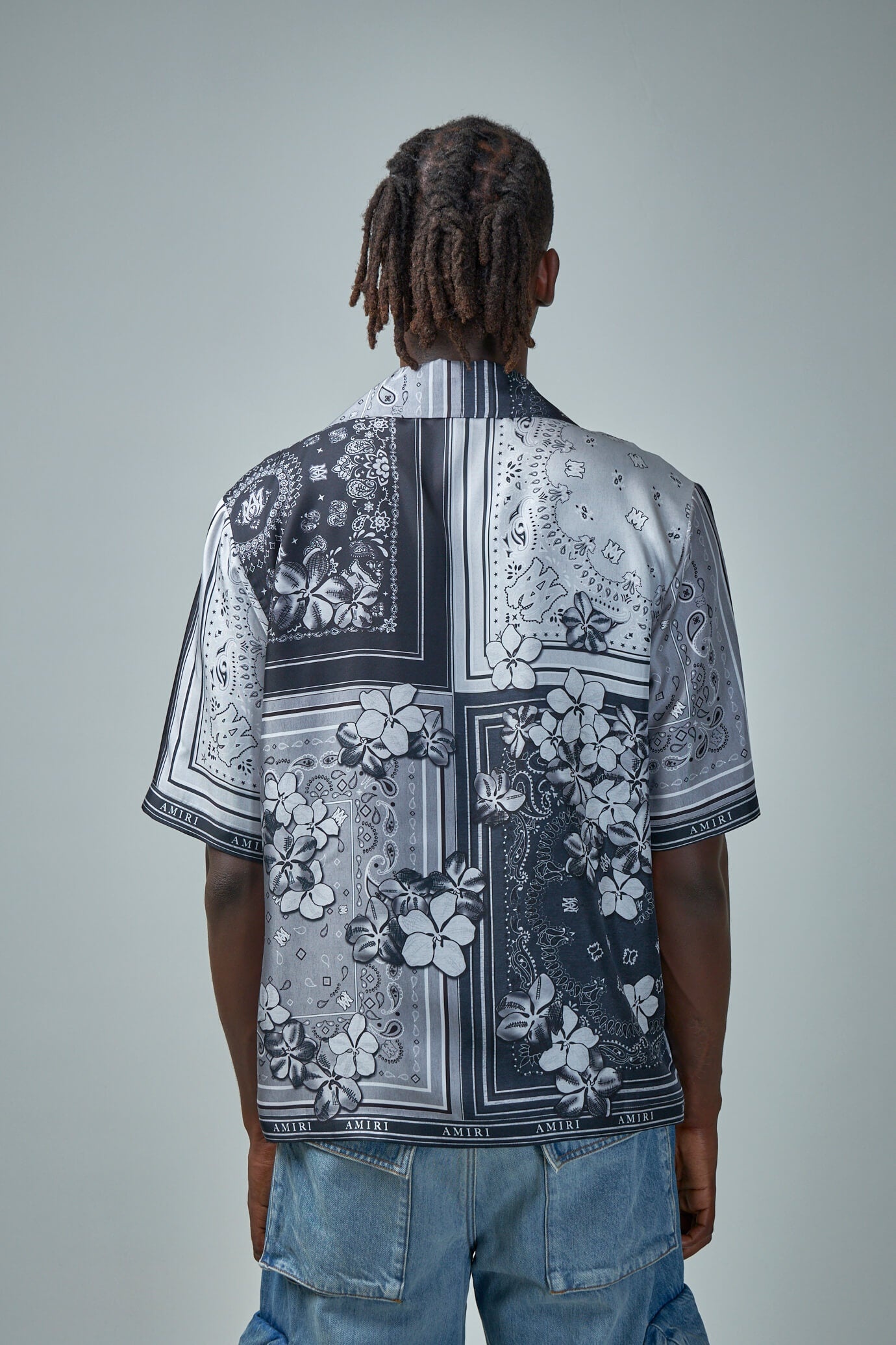 Bandana Floral Bowling Shirt - 3