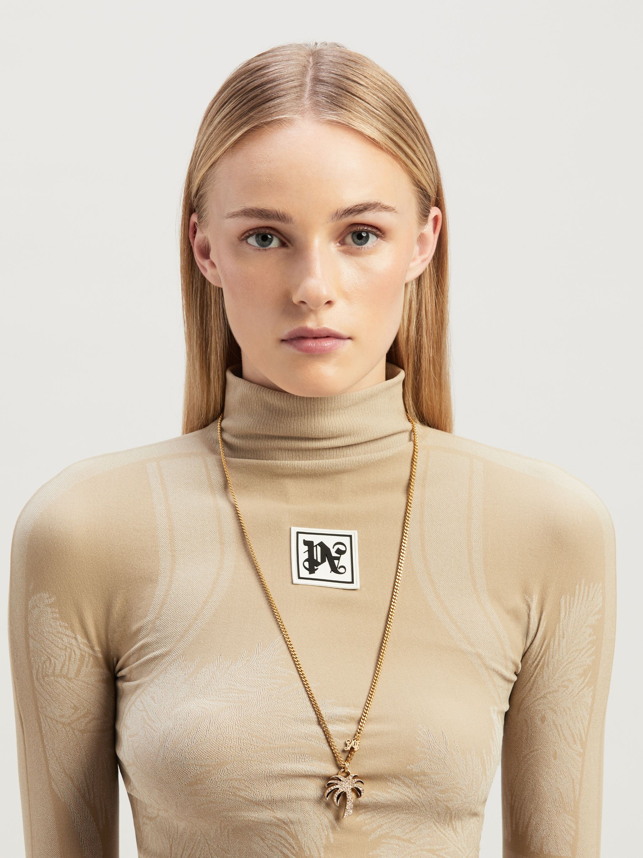 Palm Strass Charm Necklace - 2