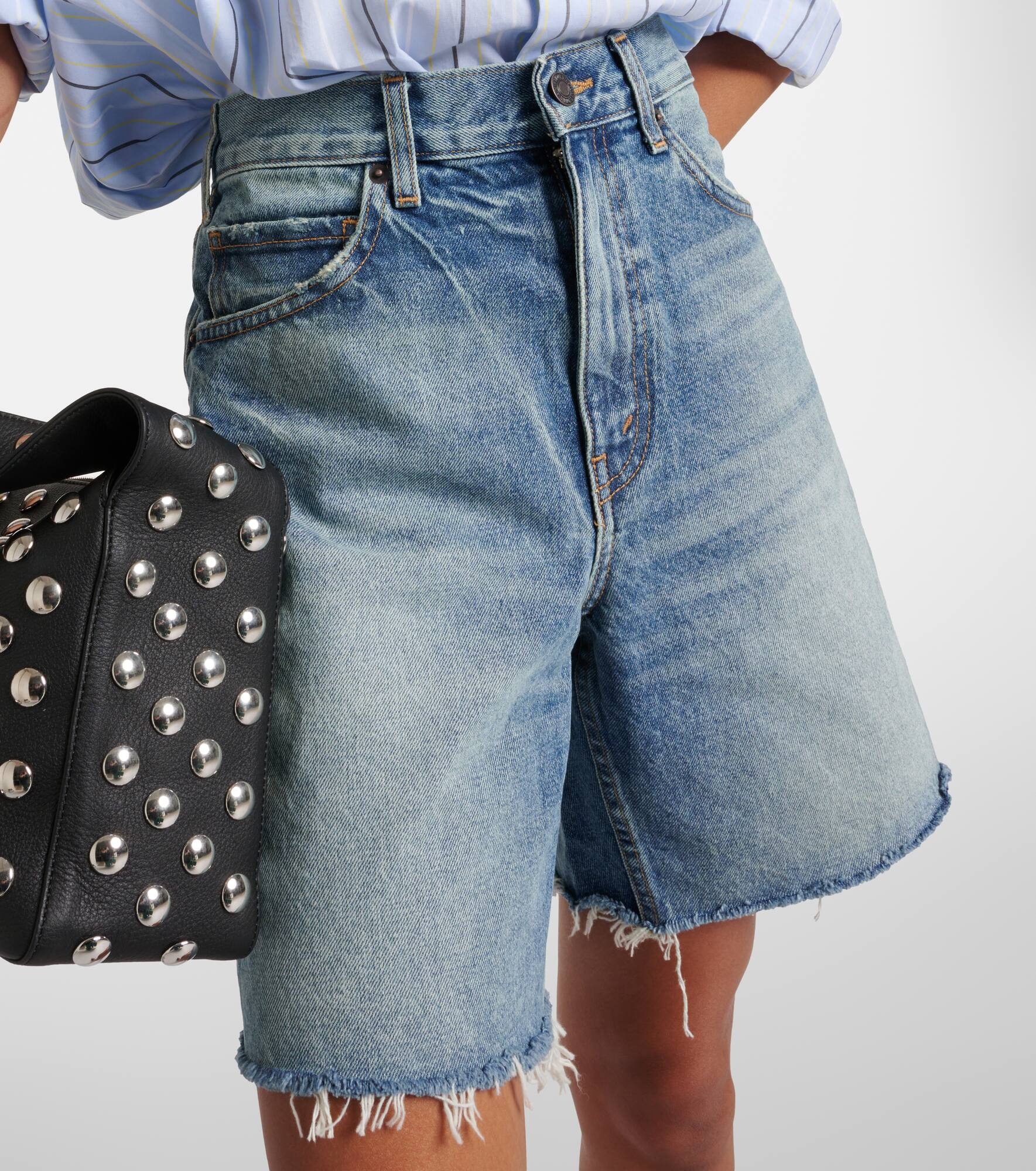 Russel low-rise denim shorts - 4