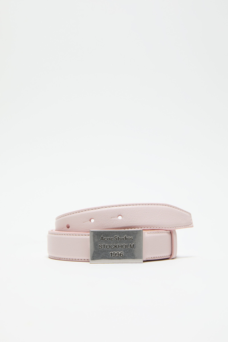 Logo plaque belt - Powder pink 1
