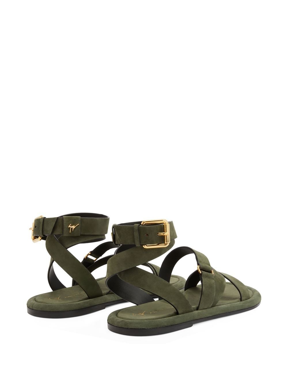 Aymon buckled suede sandals - 3