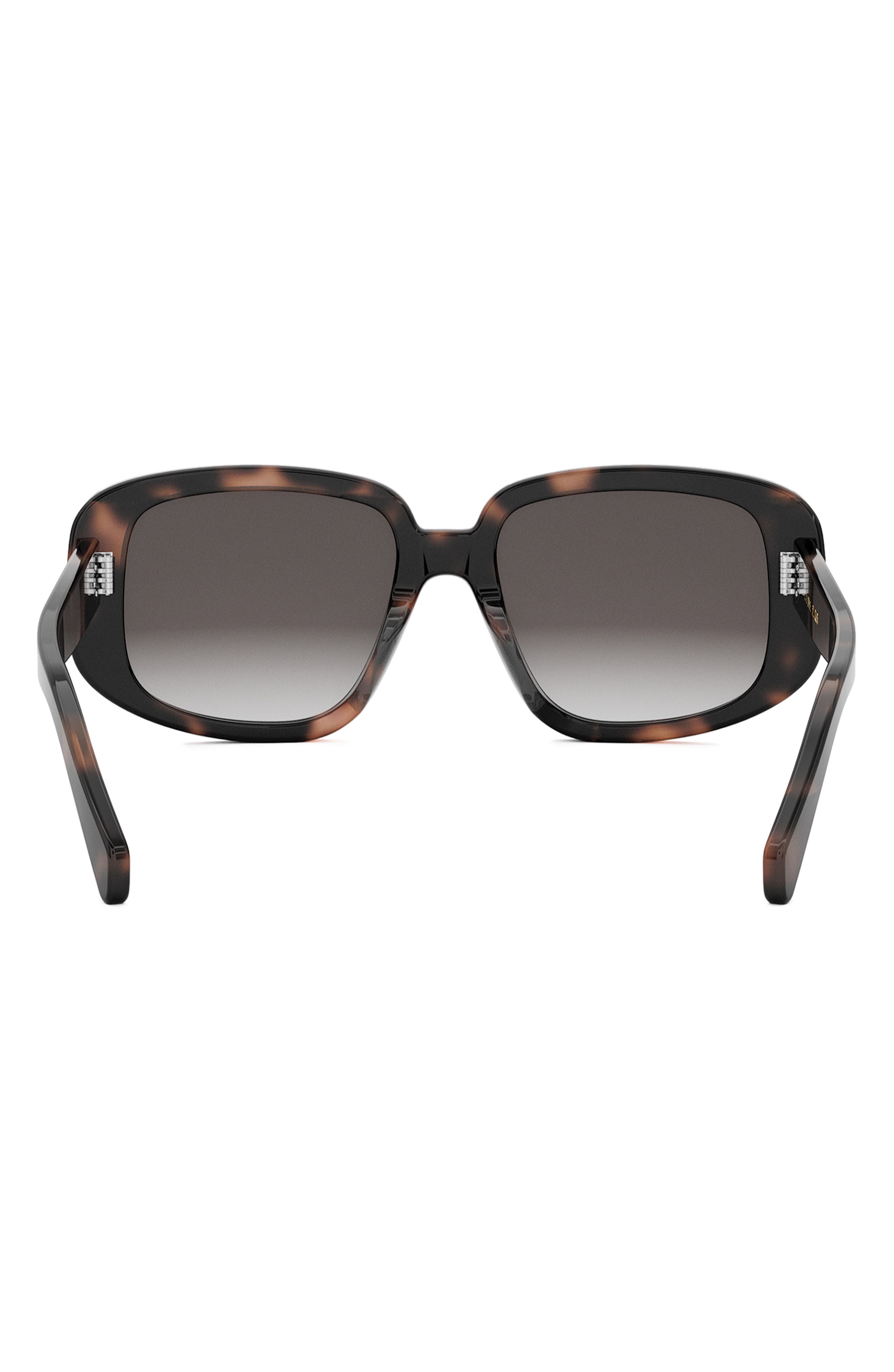 CELINE Bold 3 Dots 55mm Geometric Sunglasses in Havana /Gradient Roviex at Nordstrom - 5