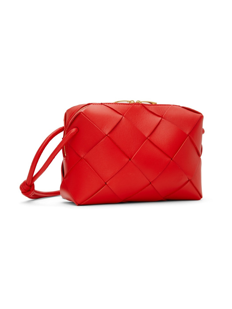 Bottega Veneta Red Small Cassette Camera Bag outlook