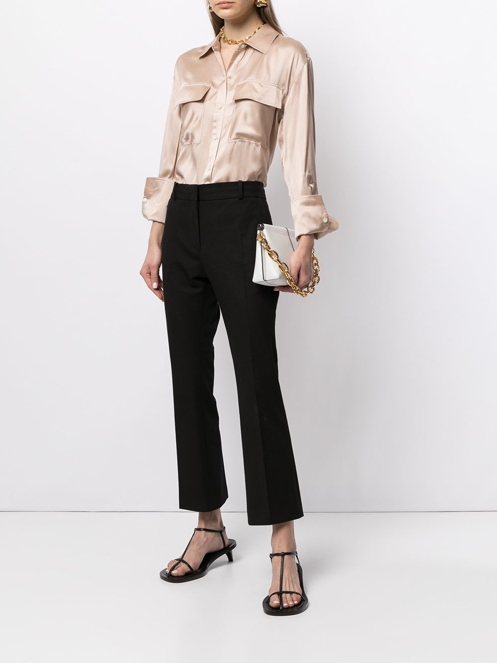 cropped-tailored trousers - 2